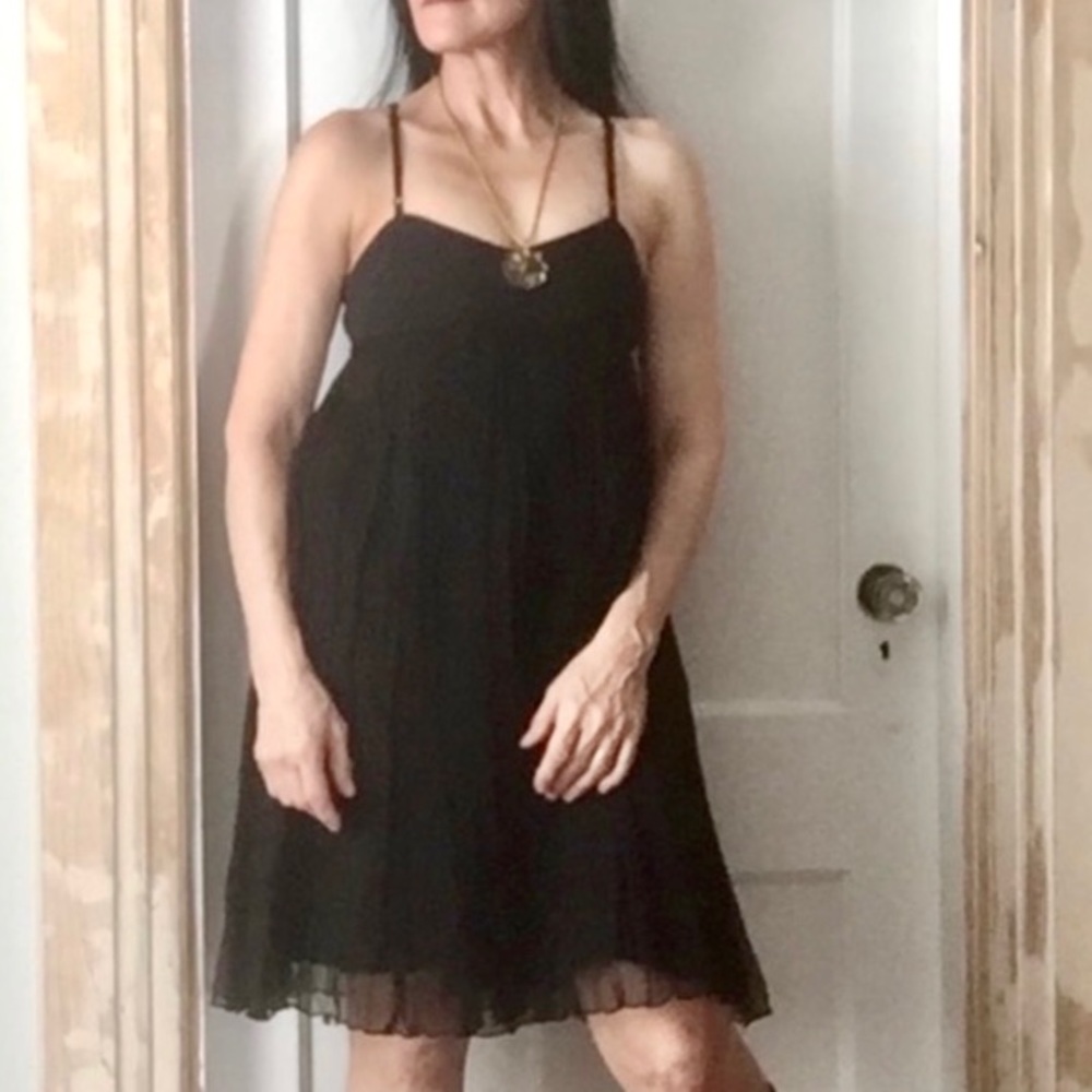Lovely sheer over opaque Free People dress
